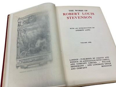 Lot 1798 - Robert Louis Stevenson - The Works, 25 volumes, Swanston edition, numbered 533 of 2060 sets