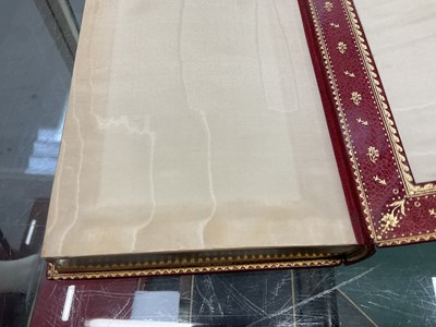 Lot 1774 - Poetic works of John Keats, 1903 edition, in very fine tooled red calf binding