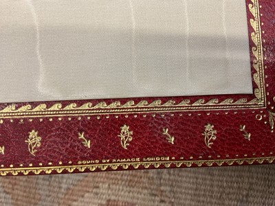 Lot 1774 - Poetic works of John Keats, 1903 edition, in very fine tooled red calf binding