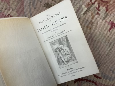 Lot 1774 - Poetic works of John Keats, 1903 edition, in very fine tooled red calf binding