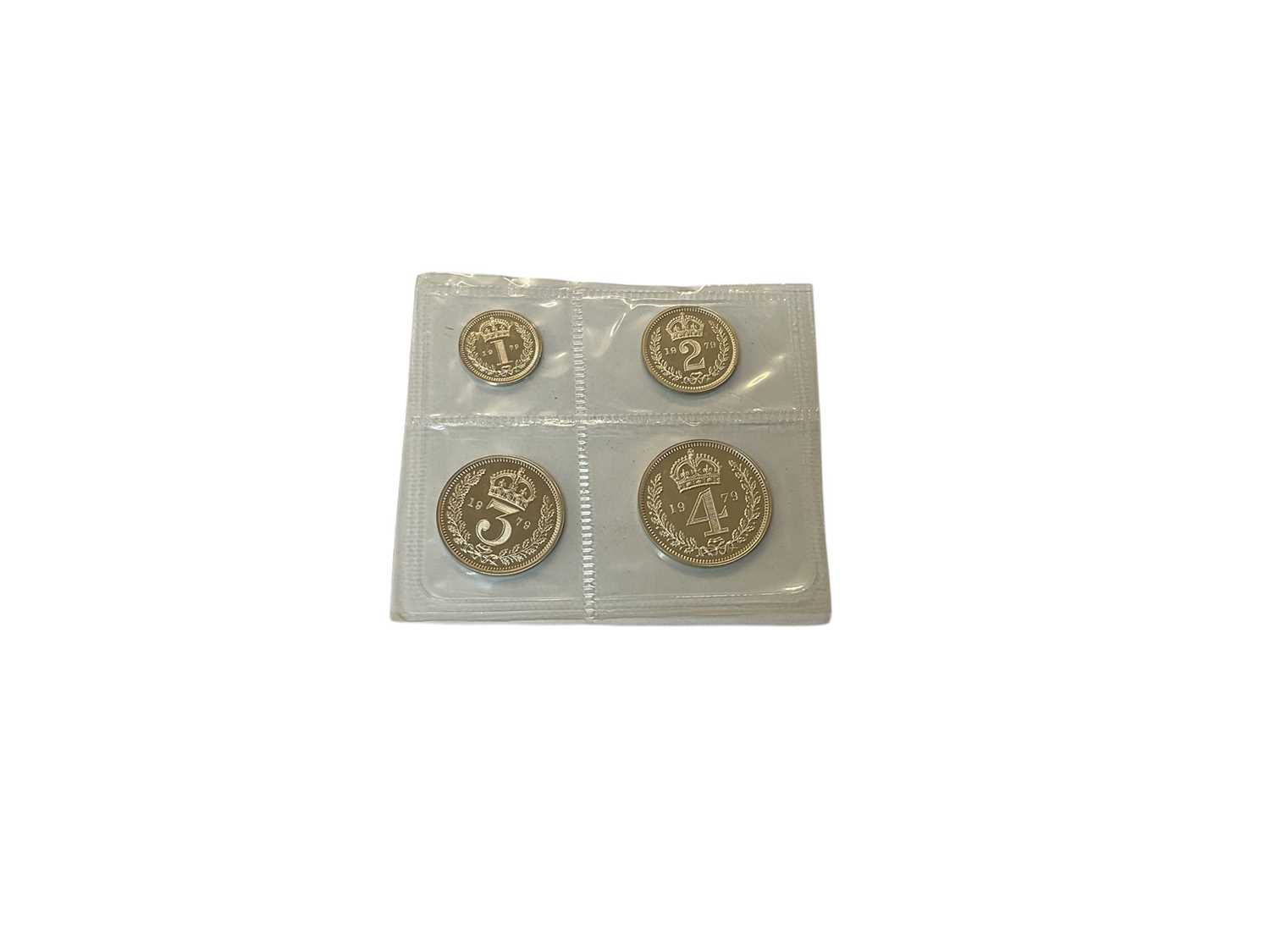 Lot 437 - G.B. - Elizabeth II silver four coin Maundy set 1979 UNC & cased (1 Maundy coin set)
