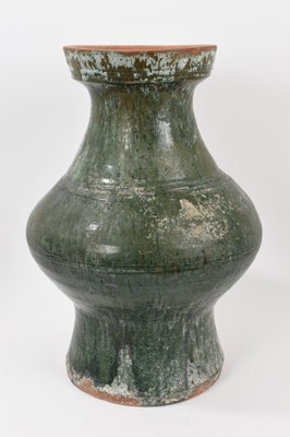 Lot 106 - Chinese green glazed pottery vase