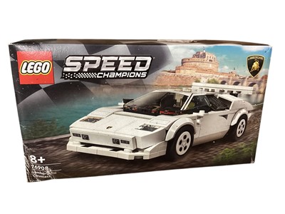 Lot 1852 - Lego City Speed Champions Lamborghini Countach 76908, Lego House 4000010 & Lego City Camper Van 60283, all boxed (3)