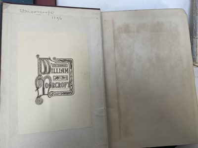 Lot 1672 - William Moorcroft (1872-1945) a collection of books from the personal library of William Moorcroft, with bookplates, four signed copies and one with initials