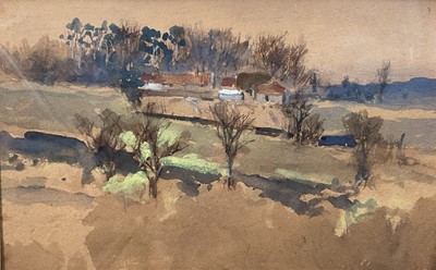 Lot 150 - Vincent Phillip Yglesias R.B.A. (1873-1911), watercolour of East Court Farm, East Grinstead, 17.5 x 10.5cm, glazed frame