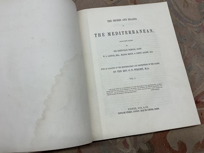 Lot 1778 - G. N. Wright - The shores and islands of the Mediterranean, 1840 first edition