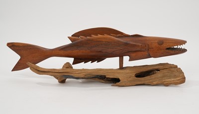 Lot 975 - Impressively large Pitcairn Islands mirowood flying fish