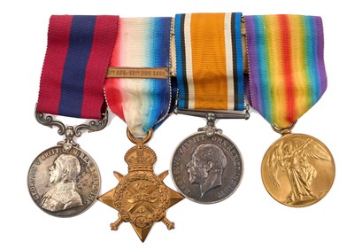 Lot 38 - First World War Distinguished Conduct Medal (D.C.M.) Gallantry medal group comprising D.C.M. named to 14503 SJT. E. Murrell. 2/G.G., 1914 ‘Mons’ Star with 5th Aug. – 22nd. Nov. 1914