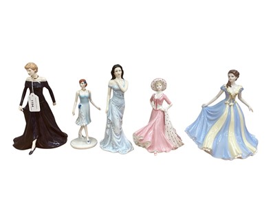 Lot 1194 - Ten Royal Doulton and Coalport ladies'