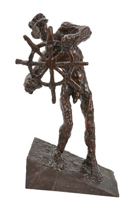Lot 859 - *Sophie Dickens (b. 1966) bronze - Sea Captain
