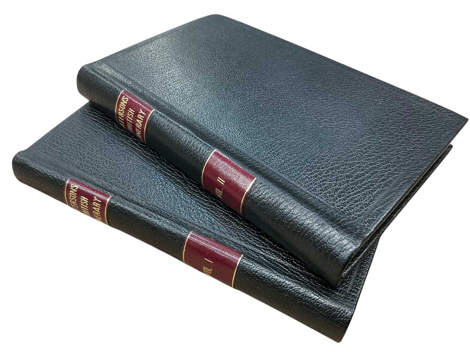 Lot 1696 - Paterson's British Itinerary being a new and accurate Delineation and Description of the Direct and Principal Cross Roads of Great Britain, published 1785, 2 volumes, modern rebinding. (2)