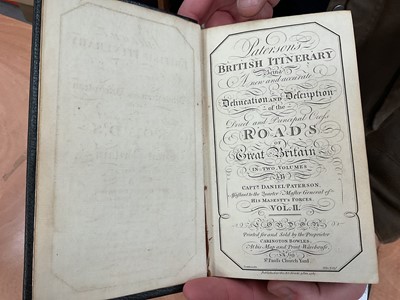 Lot 1696 - Paterson's British Itinerary being a new and accurate Delineation and Description of the Direct and Principal Cross Roads of Great Britain, published 1785, 2 volumes, modern rebinding. (2)