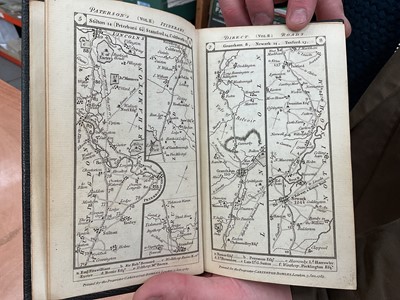 Lot 1696 - Paterson's British Itinerary being a new and accurate Delineation and Description of the Direct and Principal Cross Roads of Great Britain, published 1785, 2 volumes, modern rebinding. (2)
