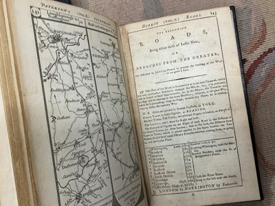 Lot 1696 - Paterson's British Itinerary being a new and accurate Delineation and Description of the Direct and Principal Cross Roads of Great Britain, published 1785, 2 volumes, modern rebinding. (2)