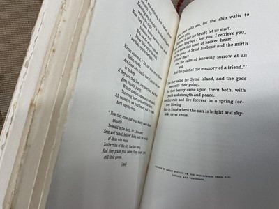 Lot 1697 - John Masefield - Selected Poems, signed and numbered from a limited edition of 530, Heinemann, London 1922