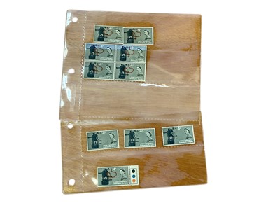 Lot 1516 - Stamps G.B. 4d Lister missing pipe variety 3 m/m examples plus other G.B. blocks & commemorative sets