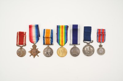 Lot 9 - Fine Victorian Sea Gallantry Medal group comprising George V Sea Gallantry Medal (bronze issue), named to Albert Haslar (please note note variation in spelling of surname), ‘Idun” 17th January 1...