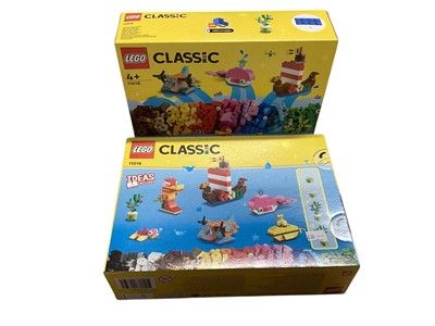 Lot 2031 - Lego Classic Ocean Fun Building Kit, 11018 (x2), Lego City Camper Van, 60283 & Creator 3 in 1 Dinosaur, 31058 (x3), all boxed (6)
