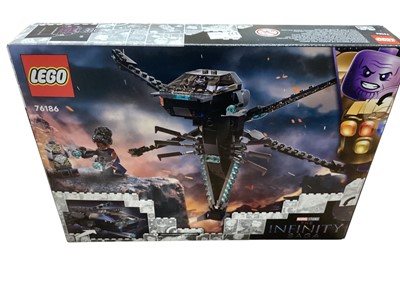 Lot 2032 - Lego Marvel Studios Superheroes The Infinity Saga Black Panther Dragon Flyer, 76186 & Doctor Strange in the Multiverse of Madness Gargantos Showdown 76205 (x2), all boxed (3)