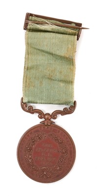 Lot 11 - Victorian Royal Humane Society Medal (small successful bronze type), EF, named to Thomas Bishop 7th June 1876 Provenance: Property of an Essex Gentleman, forming part of a private collec...