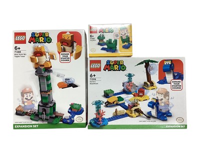 Lot 1860 - Lego Super Mario Expansion Set, 71398 & 71388, plus Frog Mario, all boxed (3)