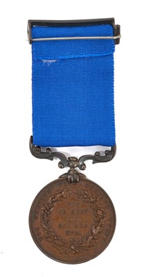 Lot 12 - Royal Humane Society Medal (small successful bronze type), EF, named to Alexander Stuart A.B. R.N. 10th June 1926, in Elkington & Co box of issue. N.B. Alexander Stuart was awarded...