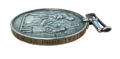 Lot 15 - Edwardian Medal For The Society For The Protection Of Life From Fire (Silver Medal Type IV 1892), VF, named to John Edward Taylor, Kentish Town. N. W. 15 Febry. 1901. N.B. John Edward Tay...