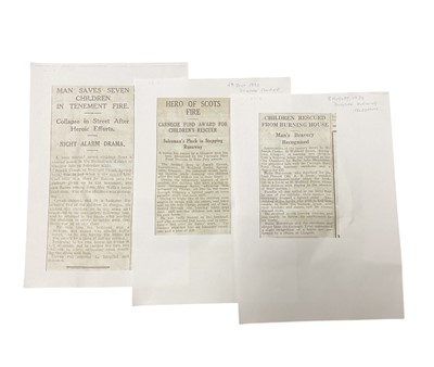 Lot 18 - Corporation of Glasgow Bravery Medal (type II silver), SVF, named to Joseph Cowan, in W. J. Taylor box of issue. N.B. Joseph Cowan rescued children from a blazing house in Glasgow. He wa...