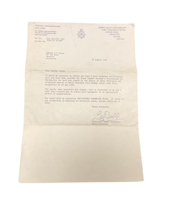 Lot 20 - Sea Cadet Gallantry Medal, EF, named to Marine Cadet Christopher Bryan, in Spink & Son box of issue. N.B. 12 year old Christopher Bryan was awarded the Sea Cadet Gallantry Medal for...