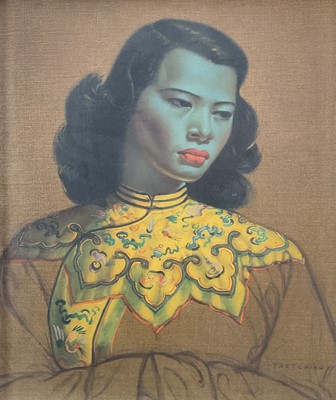 Lot 114 - Vladimir Tretchikoff (1913–2006) 1960s print in original frame 'Chinese Girl'