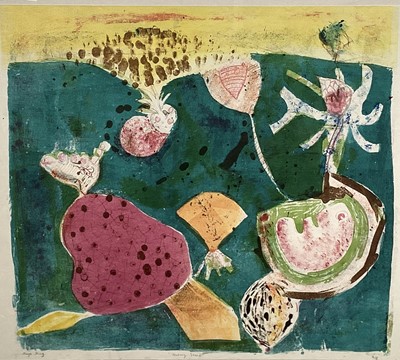 Lot 286 - Anya King (1969 - ) ‘Watery Scene’ Screenprint (4 of 7) and other, framed and signed and dated in pencil. Trained at Norwich School of Art and the Royal Academy schools 1990-1993. Both framed (2...