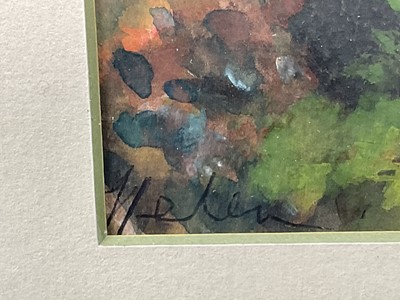 Lot 125 - Helen Roeder (1909-1999) gouache, ‘The Kingdom of the Lady Murasaki’, signed, 22cm x 29cm, Helen Roeder was the wife of Carel Weight. 22cm x 29cm, in glazed gilt frame, signed.