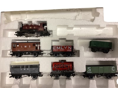 Lot 1884 - Hornby OO Gauge Flying Scotsman Set (Accessories Missing), boxed RS608, Midland Belle Tank Engine & Rolling Stock (Parts Missing) & Dublo 4-6-2 BR Green Early Emblem 3 rail Pacific A4 loc...