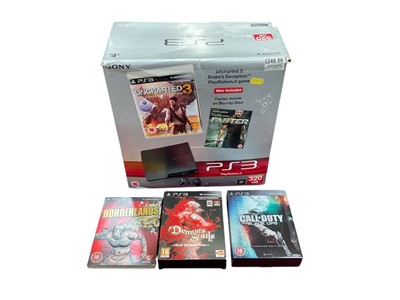 Lot 1988 - Sony PlayStation 3 together with a large collection of games approximately 130 games and two controllers