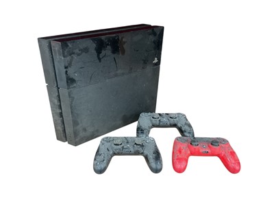 Lot 1987 - PlayStation 4 console together with 3 controllers and large collection of PlayStation 4 games approximately 70