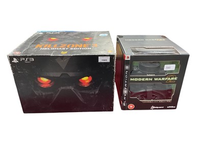 Lot 1985 - PlayStation 3 Call of Duty Modern Warfare 2 Prestige edition together with Killzone 3 Helghast edition (missing art book)