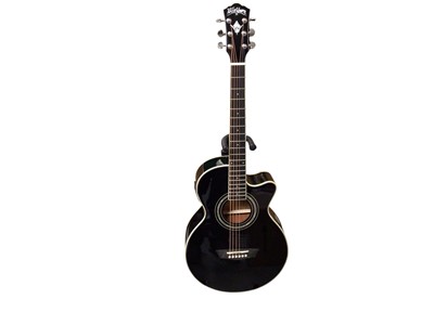 Lot 2235 - Washburn Electro Acoustic Model EA10-BA, Serial No.S21120236 & Mono Guitar Bag (1)