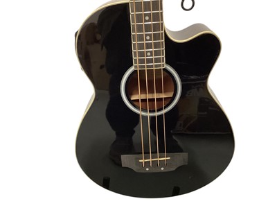 Lot 2236 - Washburn Electro Acoustic Bass Model AB5B-A, Serial No. S18080987 & Toi Extreme Guitar Bag (1)