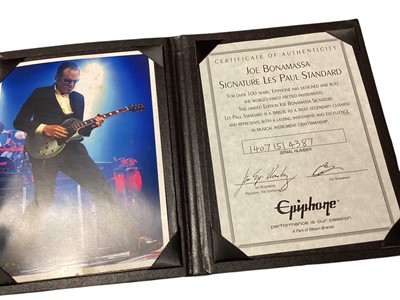 Lot 2237 - Epiphone Bonamassa Signature Les Paul Standard Serial No.14071514387 (Certificate of Authenticity) & original case (1)