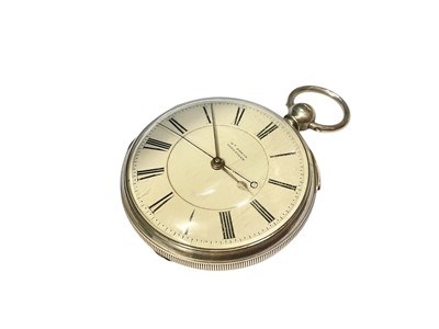 Lot 171 - Victorian silver cased pocket watch signed William Brown, Sheffield