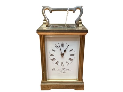 Lot 2446 - Carriage clock retailed by Charles Frodsham, London