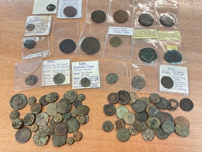 Lot 462 - Ancients - To include Roman silver Denarius of Hadrian 119-122AD AVF, Alexandrian base silver Philip I Tetradrachm circa 249 AD GF-AVF, Byzantium bronze issues of Tiberius II 578-82 AD poor-fair...