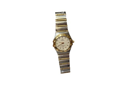 Lot 155 - Omega Constellation bi-metal ladies' wristwatch