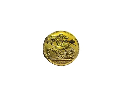 Lot 473 - G.B. - Gold Sovereign George V 1913 (N.B. Ex mount) (1 coin)