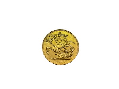 Lot 474 - G.B. - Gold Sovereign Victoria JH 1887 GVF-AEF (1 coin)