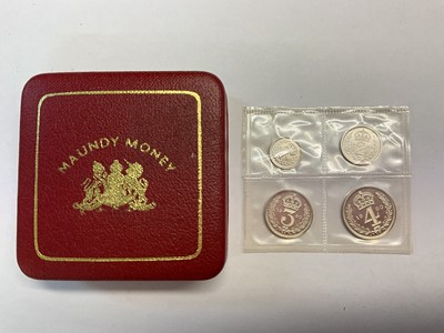 Lot 485 - G.B. - Royal Mint silver four coin Maundy set 1980 UNC (N.B. Cased) (1 coin set)
