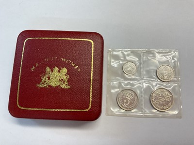 Lot 486 - G.B. - Royal Mint silver four coin Maundy set 1980 UNC (N.B. Cased) (1 coin set)