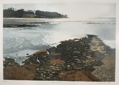 Lot 34 - Phil Greenwood (b. 1943) signed limited edition print - Llewyn Sunset, 147/350, dated ‘80, 32cm x 46cm, in glazed frame