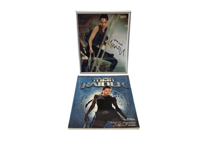 Lot 1897 - Selection of Film Memorabilia including Tomb Raider signed Angelina Jolie, Vendetta, Stargate and others (1 box)