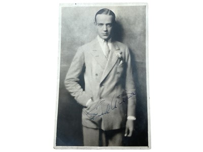 Lot 1425 - Autograph early Fred Astaire c 1930's ink pen signed postcard